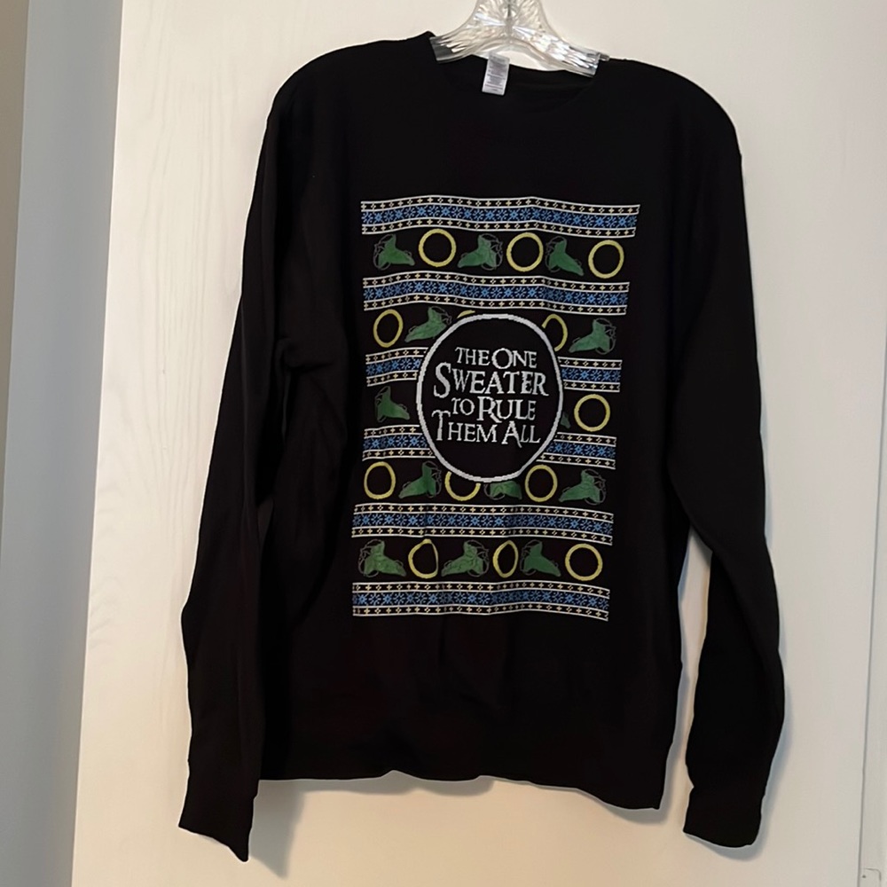 JustHoods Lord of the Rings Christmas Sweater. Size M.